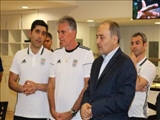 ديدار نايب رييس فدراسيون فوتبال با سرمربي و بازيكنان تيم ملي 