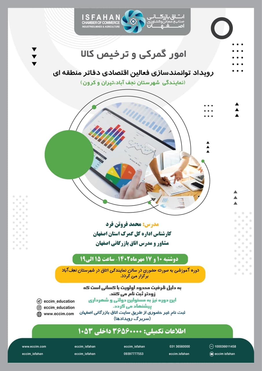 امور گمرکی و ترخیص کالا(ویژه دفاتر منطقه ای)
